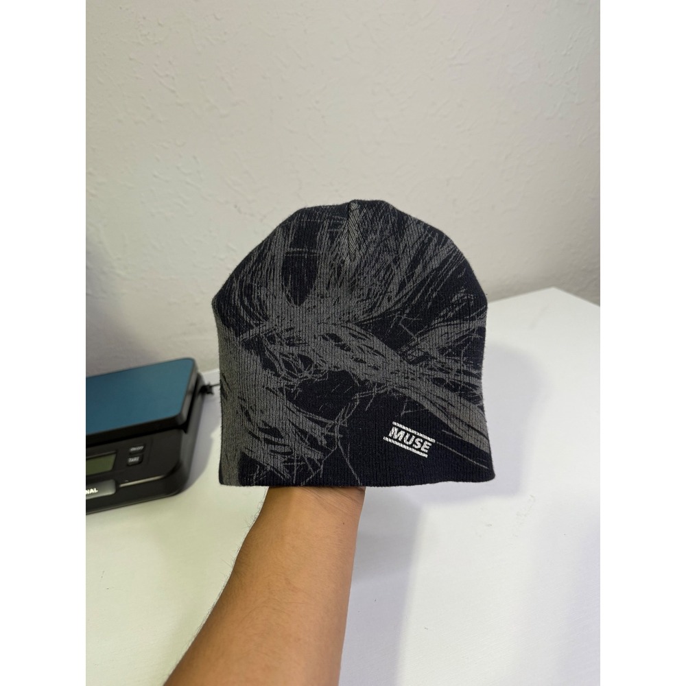 Muse Band Beanie Otto Collection Black Grey Graphic Knit Hat Official Merch y2k